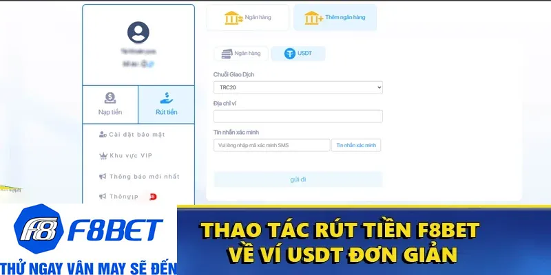 rút tiền f8bet usdt